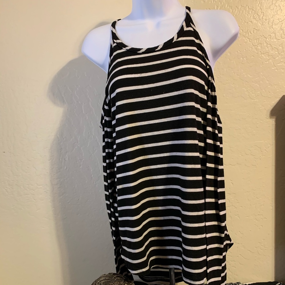 Black and white striped Kohl’s Junior top